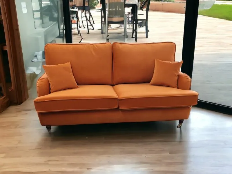 Abigail Velvelteen Orange - Room Setting